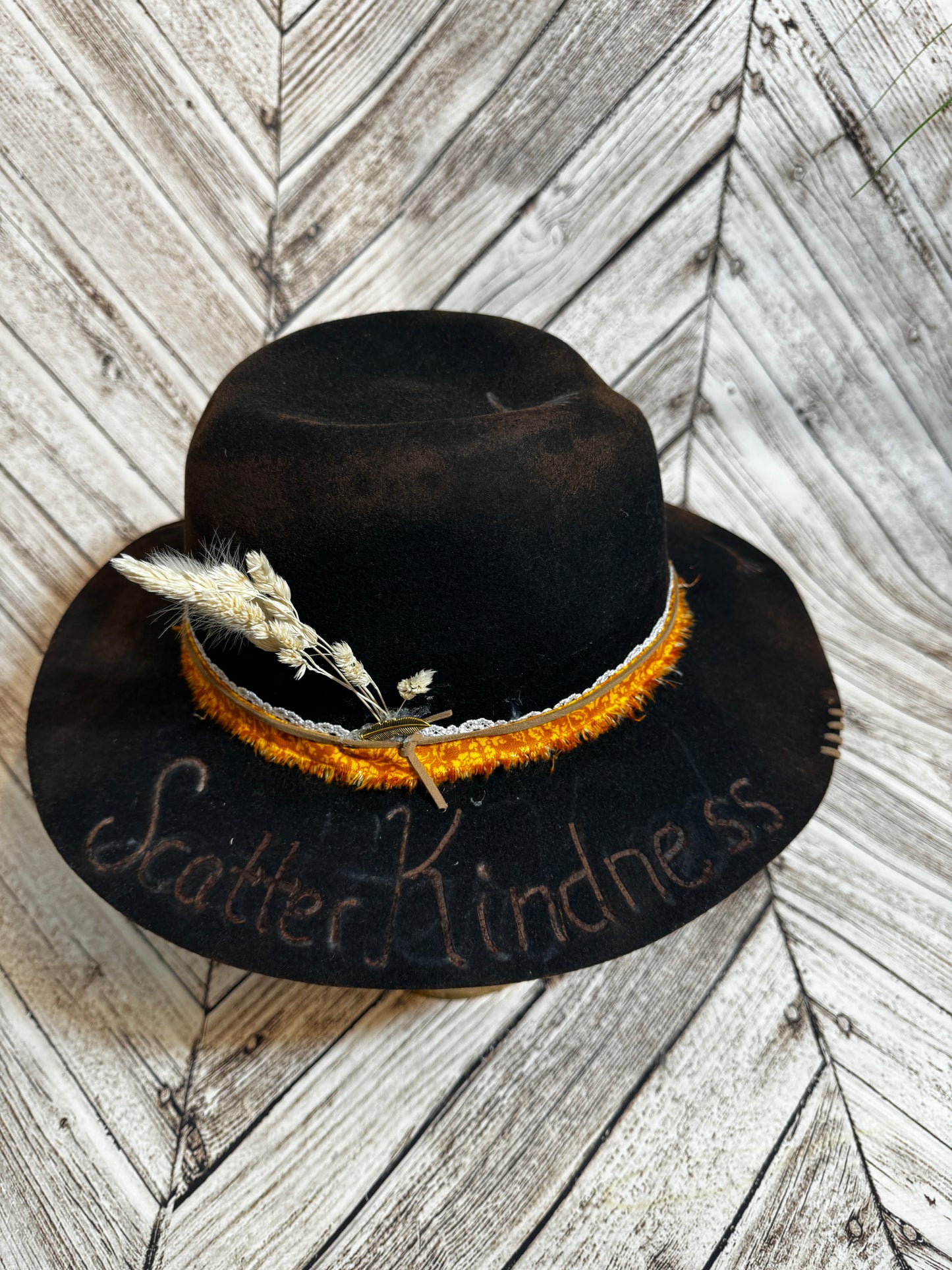 Scatter Kindness Custom Felt Hat