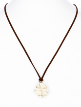 Stone and Leather Necklace Mini